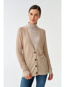 TATUUM Kardigan w kolorze beżowym rozmiar: XL. Brązowe kardigany Tatuum. Za 119,40 zł.
