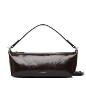 Torebka Calvin Klein. Brązowe torebki klasyczne Calvin Klein, bez wzorów, bez dodatków. Za 449,99 zł.