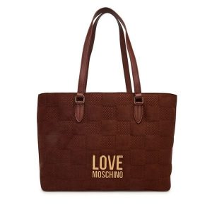 Torebka LOVE MOSCHINO. Brązowe torebki klasyczne LOVE MOSCHINO, bez wzorów, bez dodatków. Za 639,99 zł.