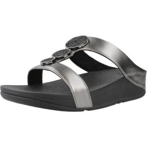 Sandały Fitflop Model Halo Bead Circle Kolor Szary. Szare sandały Flip Flop, bez wzorów, z syntetyku, bez obcasa, bez zapięcia. Za 572,50 zł.
