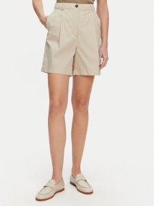 Tommy Hilfiger Bermudy WW0WW44764 Beżowy Relaxed Fit. Brązowe szorty TOMMY HILFIGER, bez wzorów, z bawełny. Za 309,99 zł.