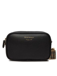Emporio Armani Torebka EW000537 AF12103 MC032 Czarny. Czarne listonoszki Emporio Armani, bez wzorów, ze skóry, bez dodatków. Za 639,99 zł.
