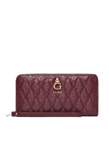 Guess Portfel Tamara Slg SWGG23 23146 Bordowy. Czerwone portfele Guess, z aplikacjami, ze skóry. Za 294,99 zł.