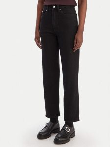 Calvin Klein Jeans Jeansy LV047E734G Czarny Taper Fit. Czarne jeansy Calvin Klein Jeans, bez wzorów, z bawełny. Za 409,99 zł.