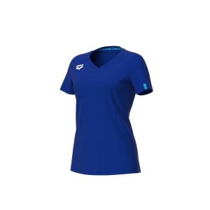 Koszulka damska Arena Team T-Shirt Panel. Czerwone koszulki sportowe Arena, bez wzorów, z bawełny, bez ramiączek, do biegania. Za 99,00 zł.