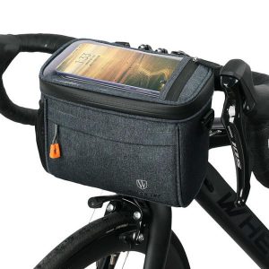 Sakwa rowerowa na kierownicę Wheel Up 4L 13432. Niebieskie torebki klasyczne WHEEL UP, bez wzorów, bez dodatków. Za 99,00 zł.