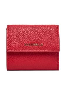 Coccinelle Portfel MW5 Metallic Soft E2 MW5 11 B8 01 Czerwony. Czerwone portfele Coccinelle, bez wzorów, ze skóry. Za 449,99 zł.