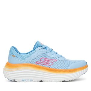 Buty do biegania Skechers. Niebieskie buty sportowe Skechers, bez wzorów, bez zapięcia, do biegania. Za 309,99 zł.