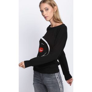 Czarna Bluza Here With Me. Bluzy marki 4f. Za 24,99 zł.