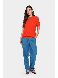 SAINT TROPEZ Bluza w kolorze czerwonym rozmiar: XXL. Czerwone bluzy Saint Tropez, xxl, bez wzorów, bez kaptura. Za 75,34 zł.