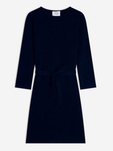 AUTHENTIC CASHMERE Kaszmirowa sukienka "Coniston" w kolorze granatowym rozmiar: M. Niebieskie sukienki AUTHENTIC CASHMERE, na co dzień, m, bez wzorów, z kaszmiru, bez kołnierzyka, bez ramiączek, midi, proste. Za 485,95 zł.