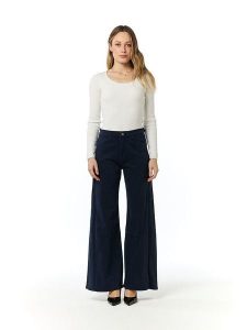 Tamba Dżinsy - Flared fit - w kolorze granatowym rozmiar: 38. Niebieskie jeansy Tamba, bez wzorów, z podwyższonym stanem. Za 174,84 zł.