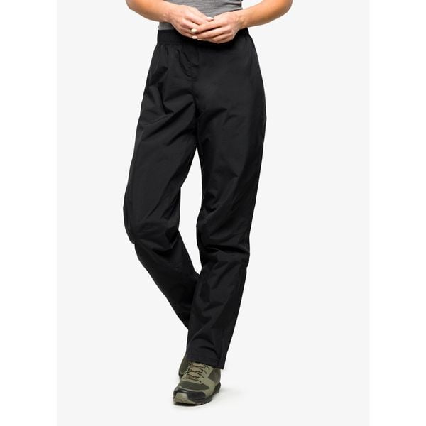 Spodnie przeciwdeszczowe damskie Haglofs Korp Proof Pant. Czarne spodnie dresowe Haglöfs, bez wzorów. Za 413,99 zł.