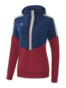 Erima Bluza "Squad" w kolorze granatowo-czerwonym rozmiar: 36. Czerwone bluzy Erima, bez wzorów, z kapturem. Za 83,42 zł.