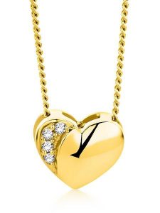 Diamant Exquis Złoty naszyjnik z diamentami - dł. 45 cm rozmiar: onesize. Żółte naszyjniki Diamant Exquis, z diamentem, złote. Za 2 166,99 zł.