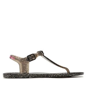 Sandały EA7 Emporio Armani. Czarne sandały EA7 Emporio Armani, bez wzorów, bez obcasa, na płaskiej podeszwie, bez zapięcia. Za 269,99 zł.