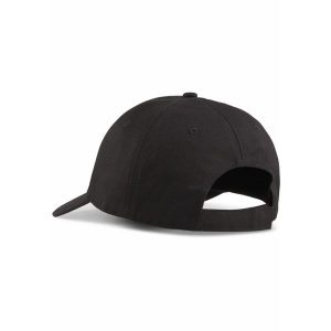 Czapka z daszkiem z logo No. 1 ESS PUMA Black Gold Logo. Czarne czapki Puma, bez wzorów, sportowe. Za 69,99 zł.