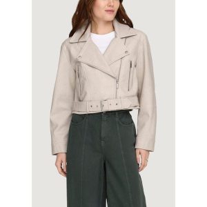 Kurtka Kobieta ONLY Onlpauline Faux Leather Cc Otw. Brązowe kurtki ONLY, bez wzorów, bez kaptura. W wyprzedaży za 312,50 zł.