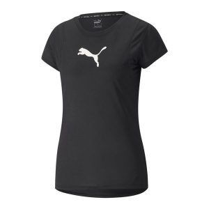 Koszulka fitness damska PUMA Train All Day. Czarne bluzki Puma, xs, bez wzorów, sportowe, bez kołnierzyka, bez ramiączek. Za 69,99 zł.
