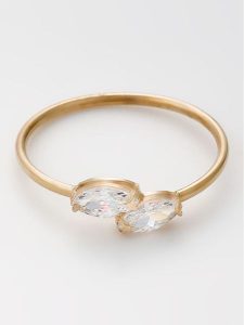 OR ÉCLAT Złoty pierścionek "Fiona" z cyrkoniami rozmiar: 50. Żółte pierścionki OR ÉCLAT, z cyrkonią, złote. Za 391,99 zł.