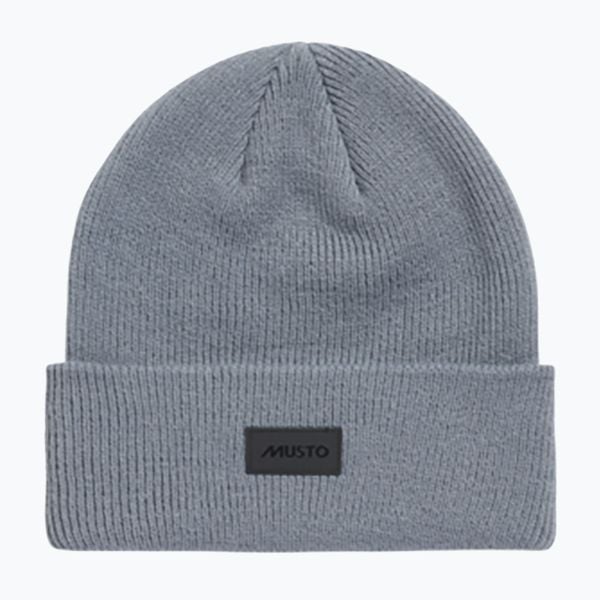 Czapka Musto Shaker Cuff Beanie. Niebieskie czapki MUSTO, bez wzorów, z materiału, eleganckie. Za 109,99 zł.