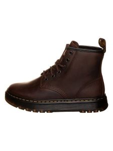 Dr. Martens Skórzane botki "Brookline Chukka" w kolorze brązowym rozmiar: 45. Brązowe botki Dr. Martens, bez wzorów, bez obcasa, bez zapięcia. Za 567,00 zł.