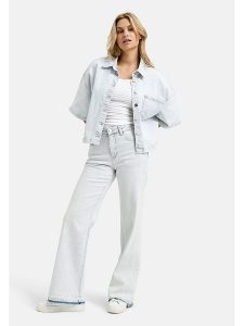 Milano Italy Kurtka dżinsowa w kolorze błękitnym rozmiar: 38. Niebieskie kurtki Milano Italy, bez wzorów, bez kaptura. Za 217,99 zł.