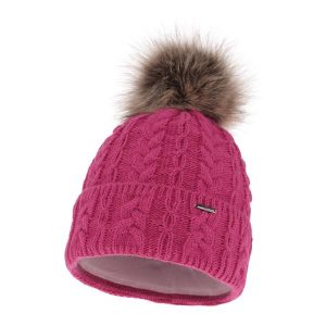 Czapka zimowa damska z pomponem Szara. Szare czapki Molly, bez wzorów, z materiału. Za 55,90 zł.