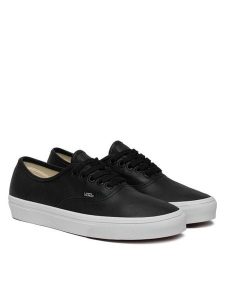 Vans Tenisówki Authentic VN000EGABPB1 Czarny. Czarne trampki Vans, bez wzorów, ze skóry, bez zapięcia. Za 399,99 zł.