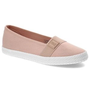 Różowe Tenisówki Big Star Wygodne Buty Damskie. Czerwone trampki Big Star, bez wzorów, bez zapięcia. Za 109,00 zł.