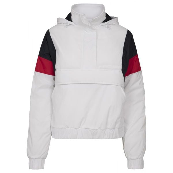 Damska, klasyczna, wyściełana parka w 3 kolorach. Białe kurtki Urban Classics, na zimę, bez wzorów, bez kaptura. Za 243,50 zł.