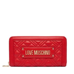 Portfel LOVE MOSCHINO. Czerwone portfele LOVE MOSCHINO, bez wzorów. Za 439,99 zł.