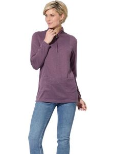 WITT WEIDEN Bluza polarowa w kolorze fioletowym rozmiar: 52. Różowe bluzy WITT WEIDEN, bez wzorów, z polaru, bez kaptura. Za 26,99 zł.