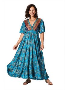 Ipanima Sukienka w kolorze niebieskim rozmiar: 34-40. Niebieskie sukienki Ipanima, bez wzorów, klasyczne, bez kołnierzyka, bez ramiączek, maxi. Za 86,99 zł.