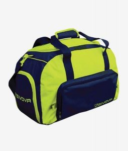 Torba sportowa Givova Palestra Fluo żółta. Niebieskie torby podróżne i sportowe Givova, z aplikacjami, z poliesteru, na ramię, duże. Za 113,98 zł.