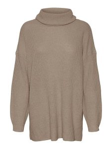 Vero Moda Golf w kolorze beżowym rozmiar: XL. Brązowe golfy Vero Moda, bez wzorów. Za 96,95 zł.