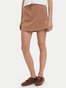 Beverly Hills Polo Club Spódnica mini P-SS26W-SK00687 Brązowy jasny Regular Fit. Brązowe spódnice Beverly Hills Polo Club, xs, bez wzorów, z syntetyku, mini. Za 189,99 zł.