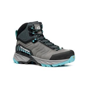 Buty trekkingowe damskie Scarpa RUSH TRK GTX WOMAN. Szare buty trekkingowe Scarpa, bez zapięcia. Za 639,99 zł.