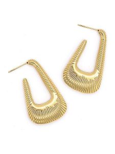 MOODE Kolczyki-półkreole "Lenais" rozmiar: onesize. Żółte kolczyki MOODE, ze stali. Za 43,99 zł.