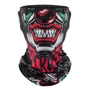 Wielofunkcyjna Czapka ROCKBROS Czaszka Czarna i Czerwona. Czerwone czapki ROCKBROS, bez wzorów, z materiału, sportowe. Za 47,60 zł.