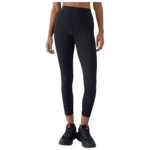 Damskie legginsy 4F FNK F419. Czarne legginsy 4f, bez wzorów, z elastanu, z podwyższonym stanem. Za 131,50 zł.