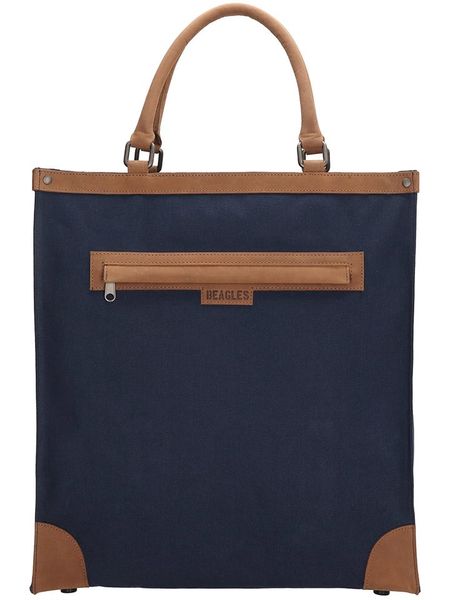 Beagles Torba w kolorze granatowym na zakupy - 38 x 41 x 13 cm rozmiar: onesize. Niebieskie shopper bag Beagles, bez wzorów, z materiału, bez dodatków. Za 100,99 zł.