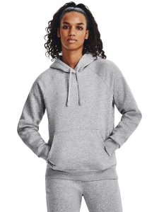 Under Armour Bluza "Rival" w kolorze szarym rozmiar: M. Szare bluzy Under Armour, m, bez wzorów, z kapturem. Za 110,29 zł.