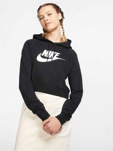Nike Sportswear Bluza w kolorze czarnym rozmiar: L. Czarne bluzy Nike Sportswear, l, bez wzorów, z kapturem. Za 149,31 zł.