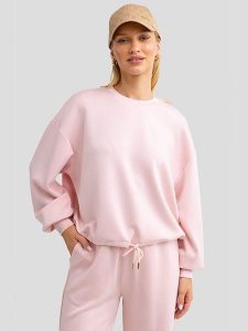 BIG STAR Bluza "Lunara" w kolorze jasnoróżowym rozmiar: S. Różowe bluzy Big Star, s, bez wzorów, bez kaptura. Za 109,78 zł.