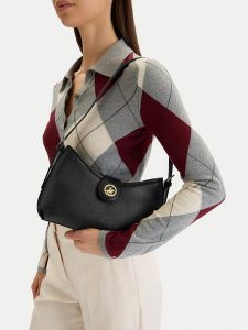 Beverly Hills Polo Club Torebka CEO-BHPC-L-015-09 Czarny. Czarne torebki klasyczne Beverly Hills Polo Club, bez wzorów, z materiału, bez dodatków. Za 229,99 zł.