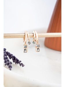 Lodie Silver Srebrne kolczyki z cyrkoniami rozmiar: onesize. Szare kolczyki Lodie Silver, z cyrkonią, srebrne. Za 100,99 zł.