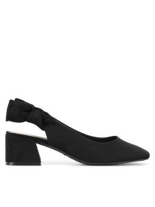 Clara Barson Sandały LH2002-2 Czarny. Czarne sandały Clara Barson, bez wzorów, z materiału, bez obcasa, na słupku, bez zapięcia. Za 79,99 zł.