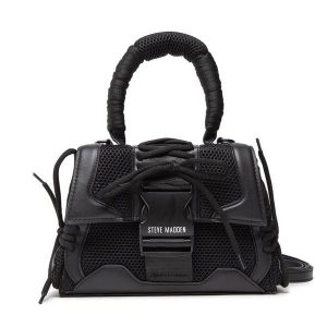 Torebka Steve Madden. Czarne torebki klasyczne Steve Madden, bez wzorów, bez dodatków. Za 349,99 zł.