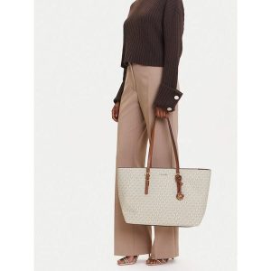 Torebka MICHAEL Michael Kors. Brązowe shopper bag MICHAEL Michael Kors, bez wzorów, bez dodatków. Za 789,99 zł.